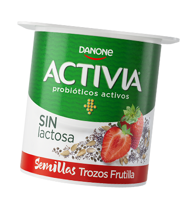 Activia Semillas con Trozos de Frutilla